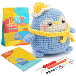 Buy now UzecPk Beginner Crochet Kit, Crochet Animal Kit with Yarn, Complete Crochet Kit for Adults and Kids Craft with Instruction and Video Tutorials at indiglob india