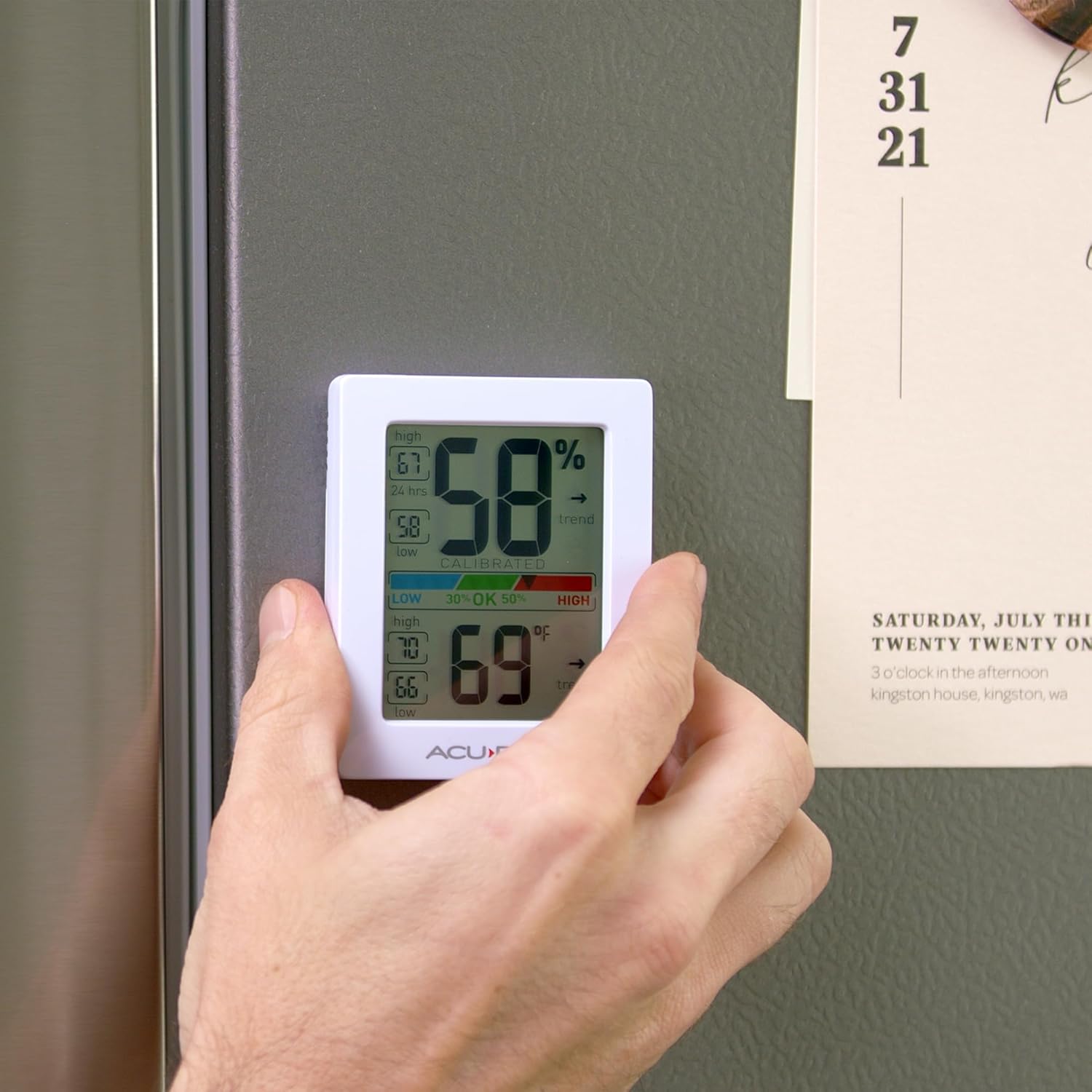 AcuRite AcuRite Humidity Meter Hygrometer and Indoor Digital Thermometer with Temperature Gauge and Humidity Gauge, Room Thermometer Comfort Scale, 3 x 2.5 Inches, White (01083M) India | Shop  Online