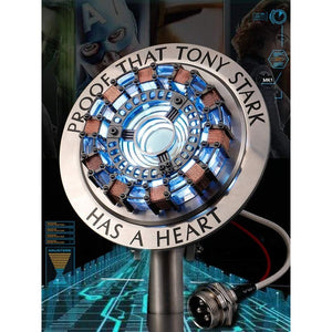 Buy now New Version 1:1 Iron Man Arc Reactor MK1,with LED Light, Tony Stark has a Heart Touch Sensitive, No Remote Control Required,Totally Easy Assembly ,USB Interface (with Display Case) at indiglob india