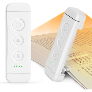 Buy now Glocusent USB Rechargeable Book Light for Reading in Bed, Portable Clip-on LED Reading Light, 3 Amber Colors & 5 Brightness Dimmable, Compact & Long Lasting, Perfect for Book Lovers, Kids at indiglob india
