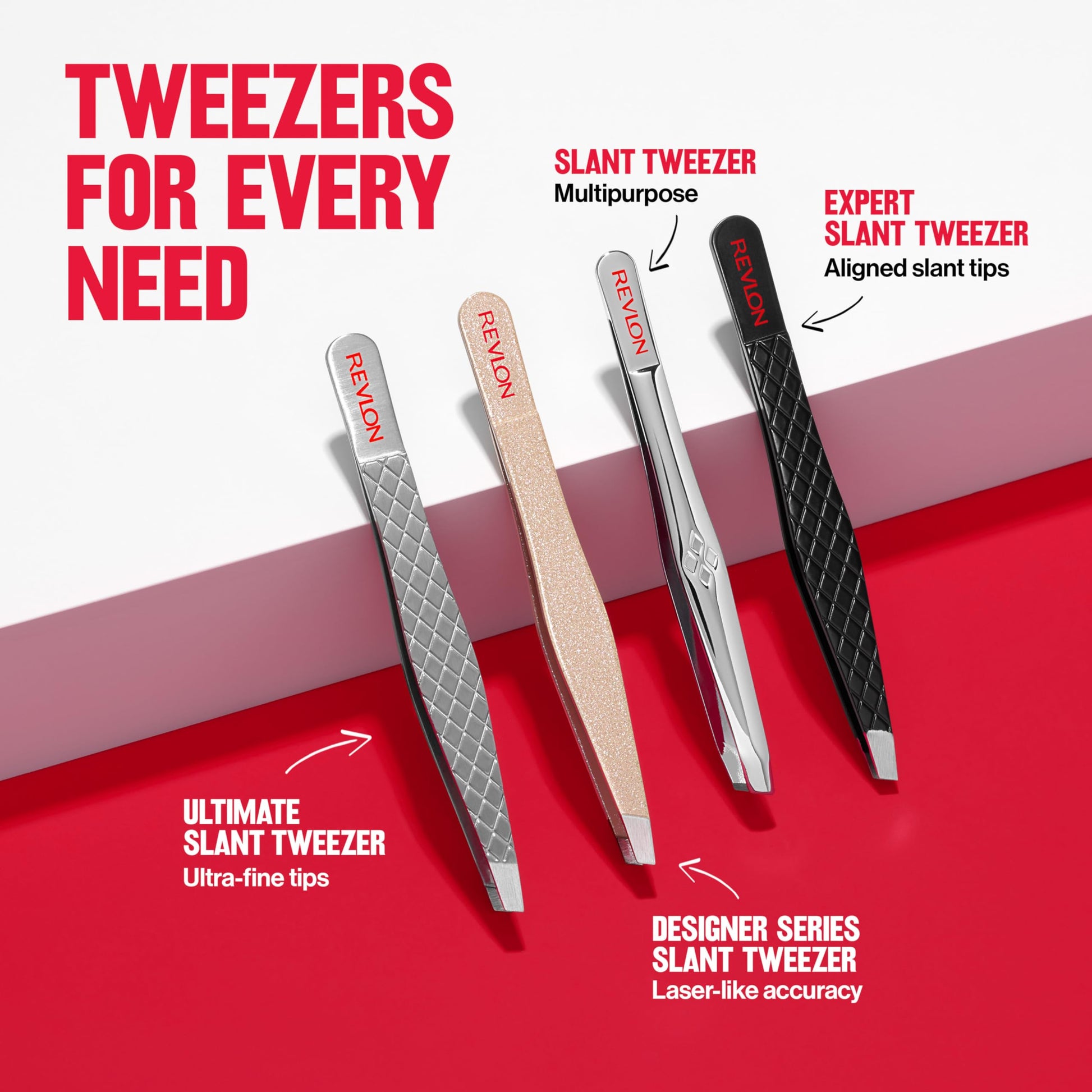 Buy now Revlon Designer Series Slant Tweezer, High Precision, Made With Long Lasting Stainless Steel, 1 Count at indiglob india