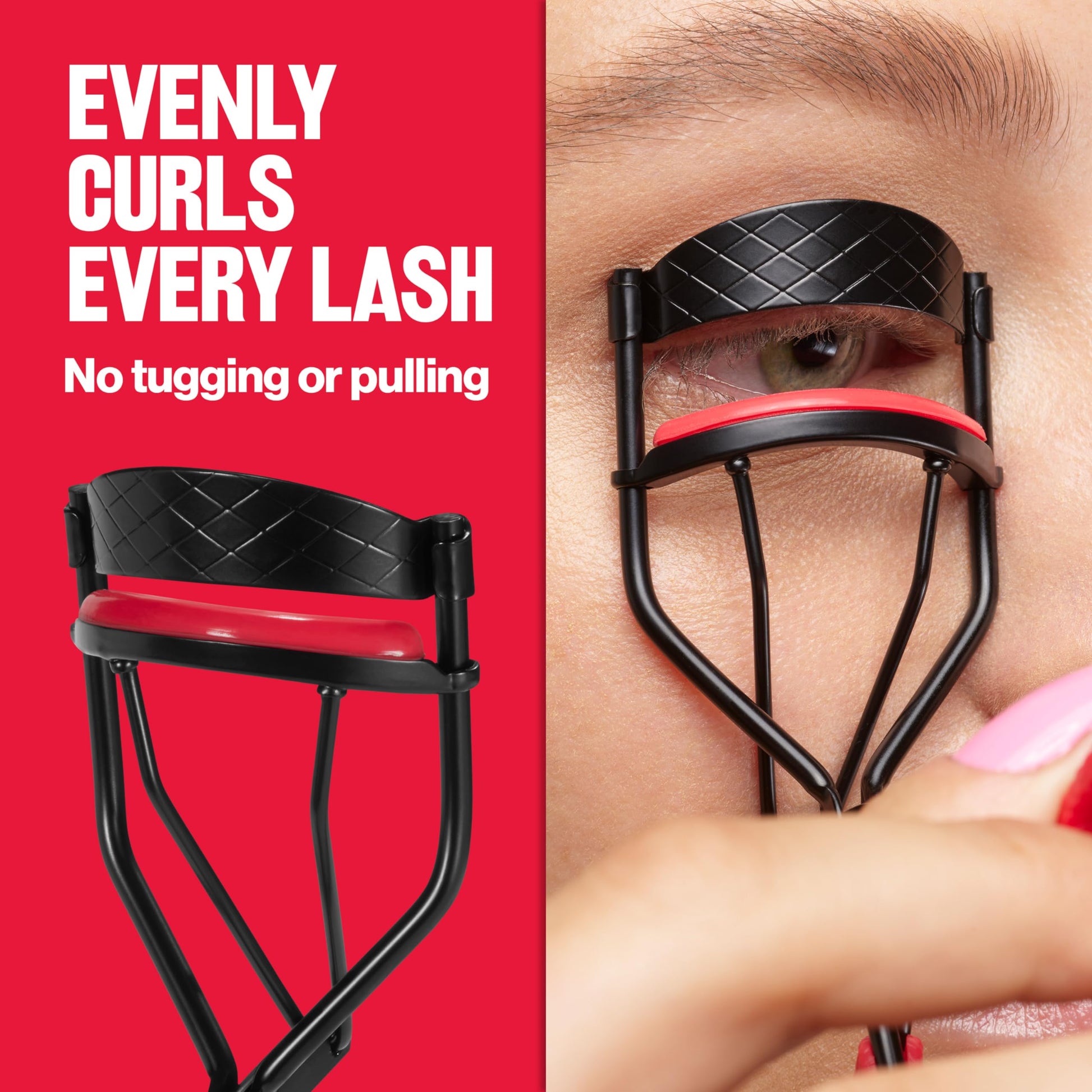 Buy now Revlon Extra Curl Lash Curler, Gives an All Day Dramatic Curl, with Finger Grips for a Non Slip Grip, Easy to Use, 1 Count at indiglob india