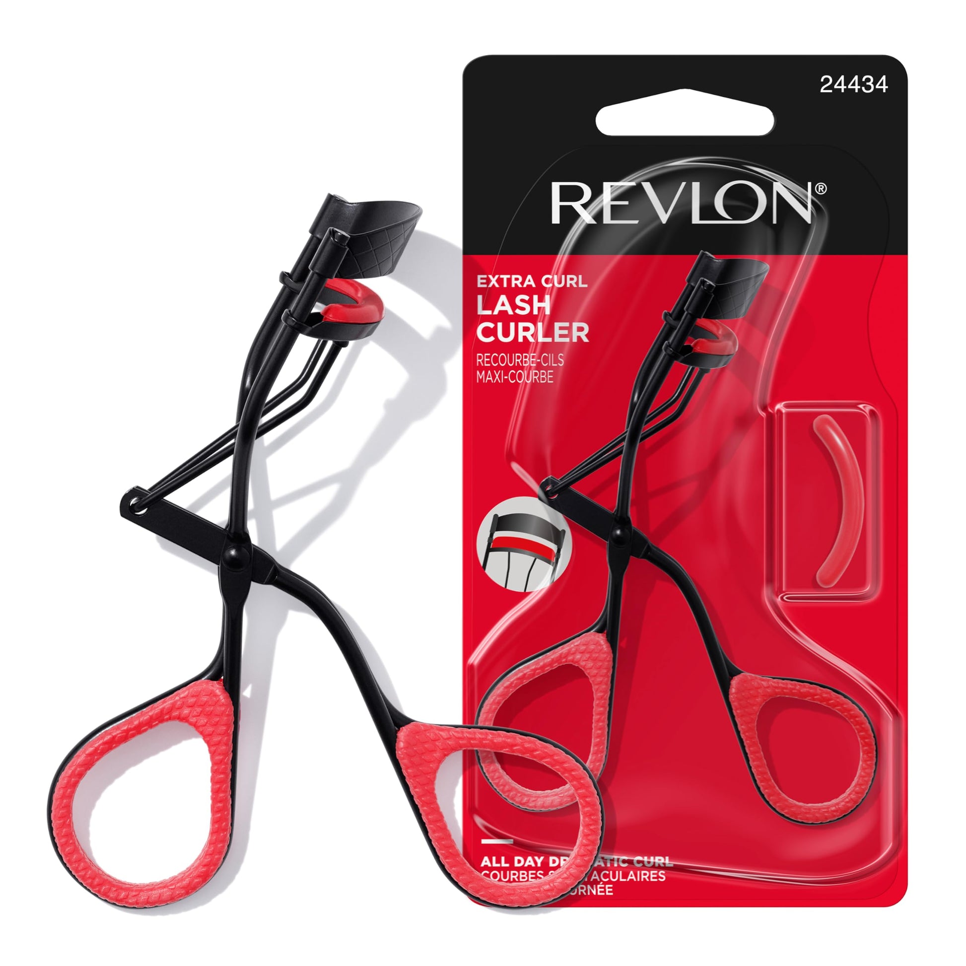 Buy now Revlon Extra Curl Lash Curler, Gives an All Day Dramatic Curl, with Finger Grips for a Non Slip Grip, Easy to Use, 1 Count at indiglob india