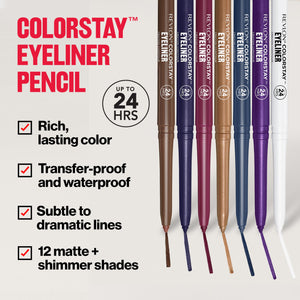 Buy now REVLON ColorStay Pencil Waterproof Eyeliner, Smudge-Proof, Eye Makeup with Built-In Sharpener, 204 Charcoal, 0.01 oz at indiglob india