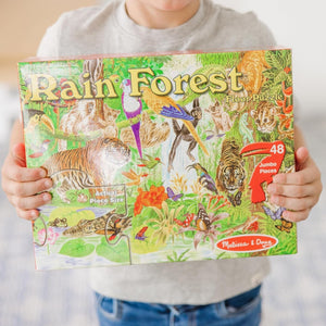 Buy now Melissa & Doug Rainforest Floor Puzzle, 48 pc Jumbo Jigsaw Puzzle, Educational Screen Free Activity for Toddler, Preschoolers and Kids Ages 3+ (2 x 3 Feet) - FSC Certified at indiglob india