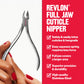 Buy now Revlon Full Jaw Cuticle Nipper, Manicure Tool for Nail Care, Made with Stainless Steel, High Precision Blade, Easy to Squeeze Spring, 1 Count at indiglob india