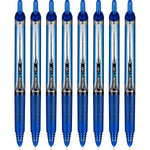 Buy now Pilot Precise V7 RT Refillable & Retractable Liquid Ink Rollerball Pens, Blue Ink Pens, Fine Point (0.7 mm), 8-Pack - Ideal for School, Journaling, and Office Writing at indiglob india