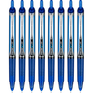 Buy now Pilot Precise V7 RT Refillable & Retractable Liquid Ink Rollerball Pens, Blue Ink Pens, Fine Point (0.7 mm), 8-Pack - Ideal for School, Journaling, and Office Writing at indiglob india