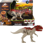 Buy now Mattel Jurassic World Camp Cretaceous Roar Attack Dinosaur Action Figure, Ceratosaurus Dino Toy with Strike Motion & Sounds at indiglob india