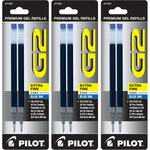 Buy now Pilot, G2 Gel Ink Refills, Fine Point 0.7 mm, Black, Pack of 6 Extra Fine Point Blue at indiglob india
