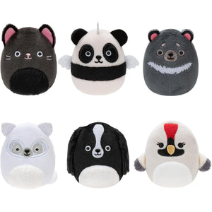 Buy now Squishville by Original Squishmallows Black and White Squad Plush - Six 2-Inch Squishmallows Plush Including Tajo, Kayce, Bambalina, Landi, Nathaniel, and Basma - Toys for Kids at indiglob india