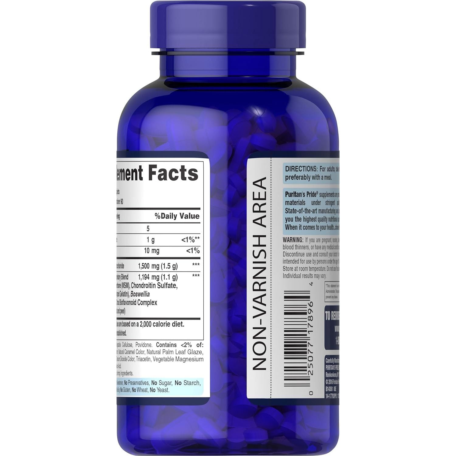 Buy now Puritan's Pride Glucosamine Chondroitin MSM Tablets, 2 Per Day Formula at indiglob india