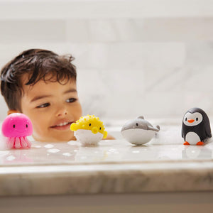 Buy now Munchkin Baby Bath Toy Squirts for Babies and Toddlers 9 Months and Up, Ocean Sea Animals Squirters, 8 Pack at indiglob india