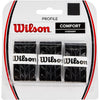 WILSON WRZ4016WH Pro Tennis Overgrip 12-Pack,White - Black