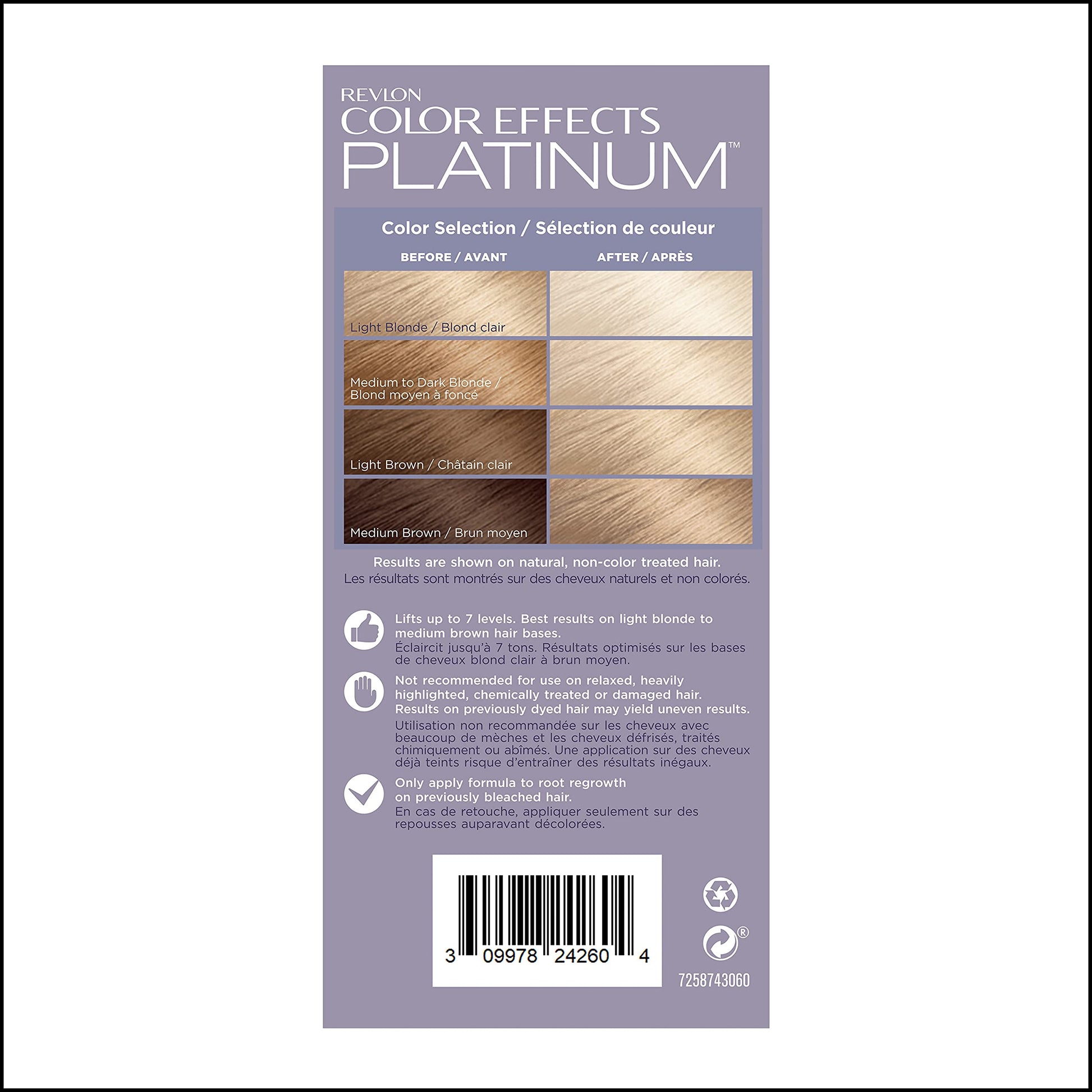 Buy now Revlon Color Effects Permanent Highlighting Kit, Ammonia & Paraben Free Hair Dye, 60 Platinum, 8 Oz (Pack of 1) at indiglob india