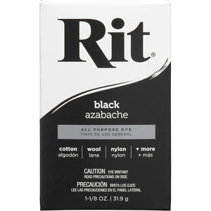 Buy now Rit Dye Powdered Fabric Dye, Black at indiglob india