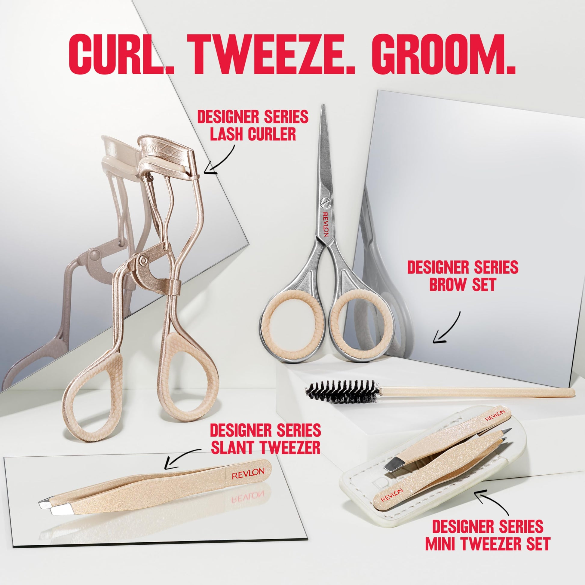 Buy now Revlon Designer Series Lash Curler, Eyelash Lift for an Eye Opening Look, with Finger Grips for a Non Slip Grip, Easy to Use, 1 Count at indiglob india