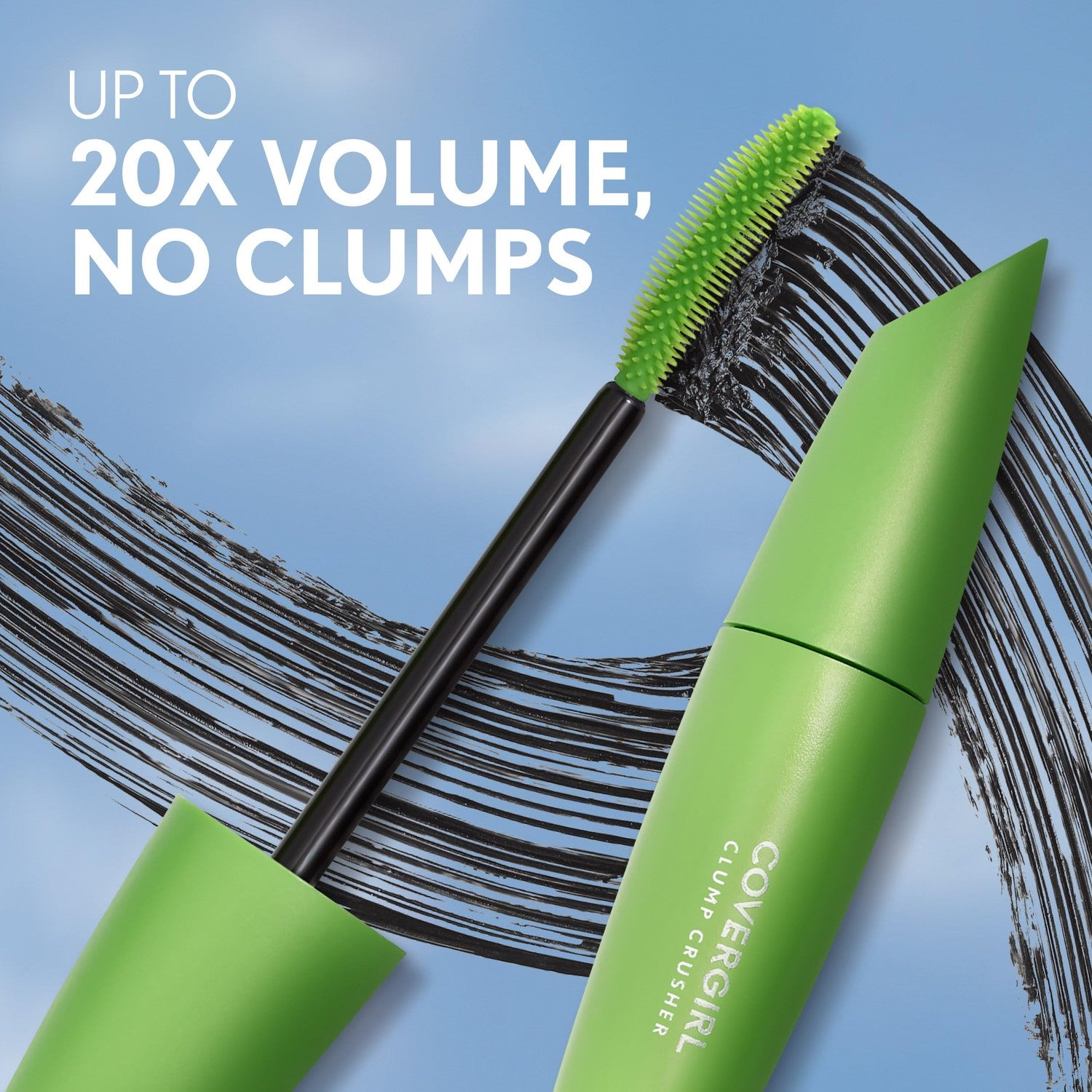 COVERGIRL COVERGIRL Clump Crusher Mascara, 20X More Volume, Double Sided Brush, Long-Lasting Wear - 800 Very Black (Pack of 2) India | Buy  Now