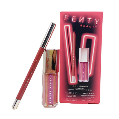 FENTY BEAUTY FENTY BEAUTY Lined + Luminized 2 piece Lip Set - Lip Liner (Riri) and Gloss Bomb (Grape Splash) Seller | Shop Online India