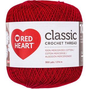 Buy now Red Heart Crochet Thread Yarn, 300 Yards, Victory Red, 1 Count (Pack of 1) at indiglob india
