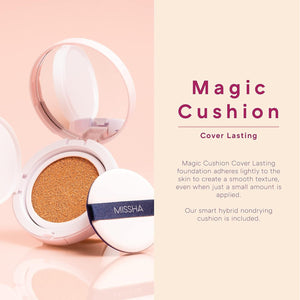 Buy now MISSHA Magic Cushion Foundation No.23 Natural Beige for light with neutral skin tone - Flawless Coverage, Dewy Finish, Easy Application for All Skin Types at indiglob india