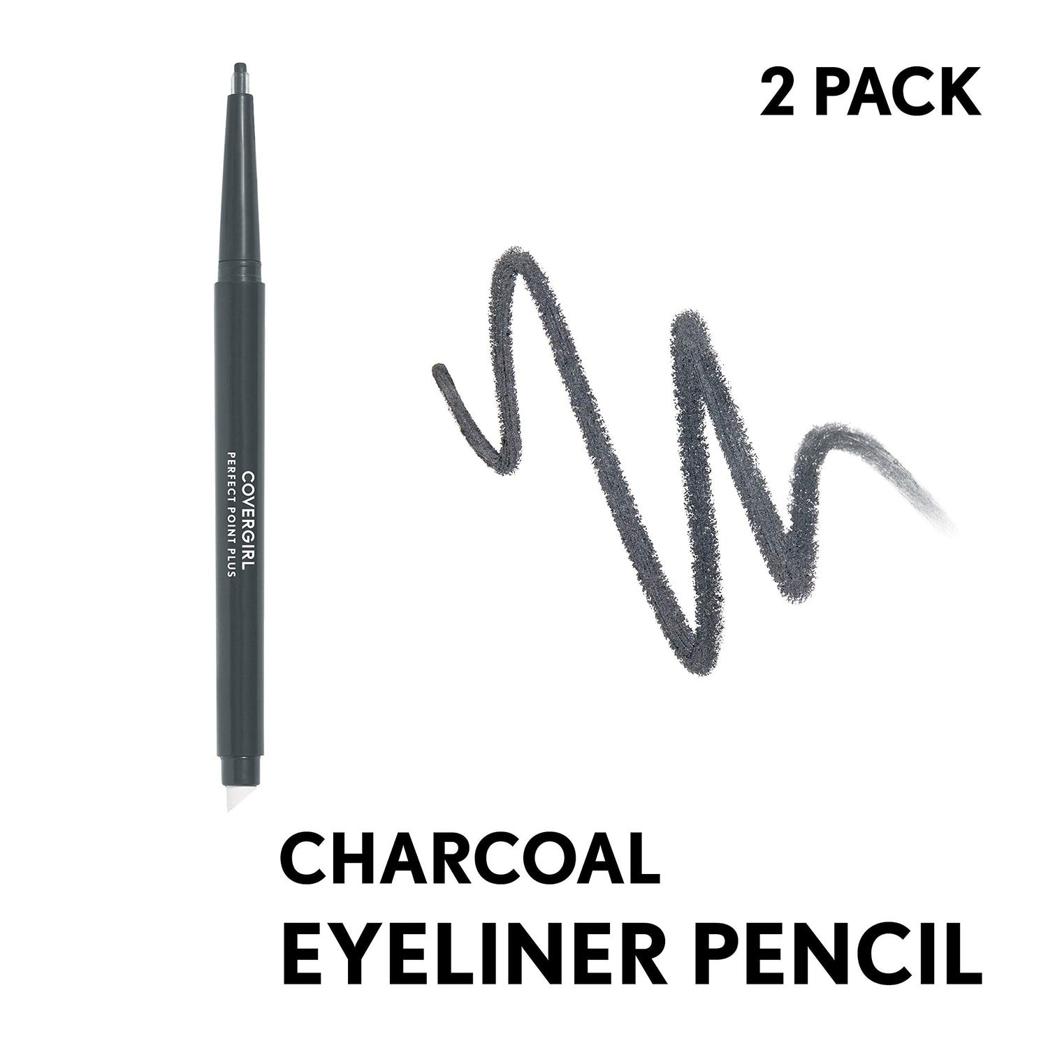COVERGIRL Covergirl Perfect Point Plus Charcoal Color Eyeliner Pencil, 0.008 Ounce (Pack of 2) India | Get Original Quality