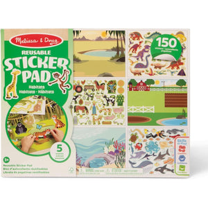 Buy now Melissa & Doug Reusable Sticker Pad: Habitats - 150+ Reusable Stickers - FSC Certified at indiglob india