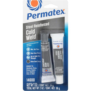Buy now Permatex 14600 Cold Weld Bonding Compound, Two 1 oz. Tubes , Black at indiglob india