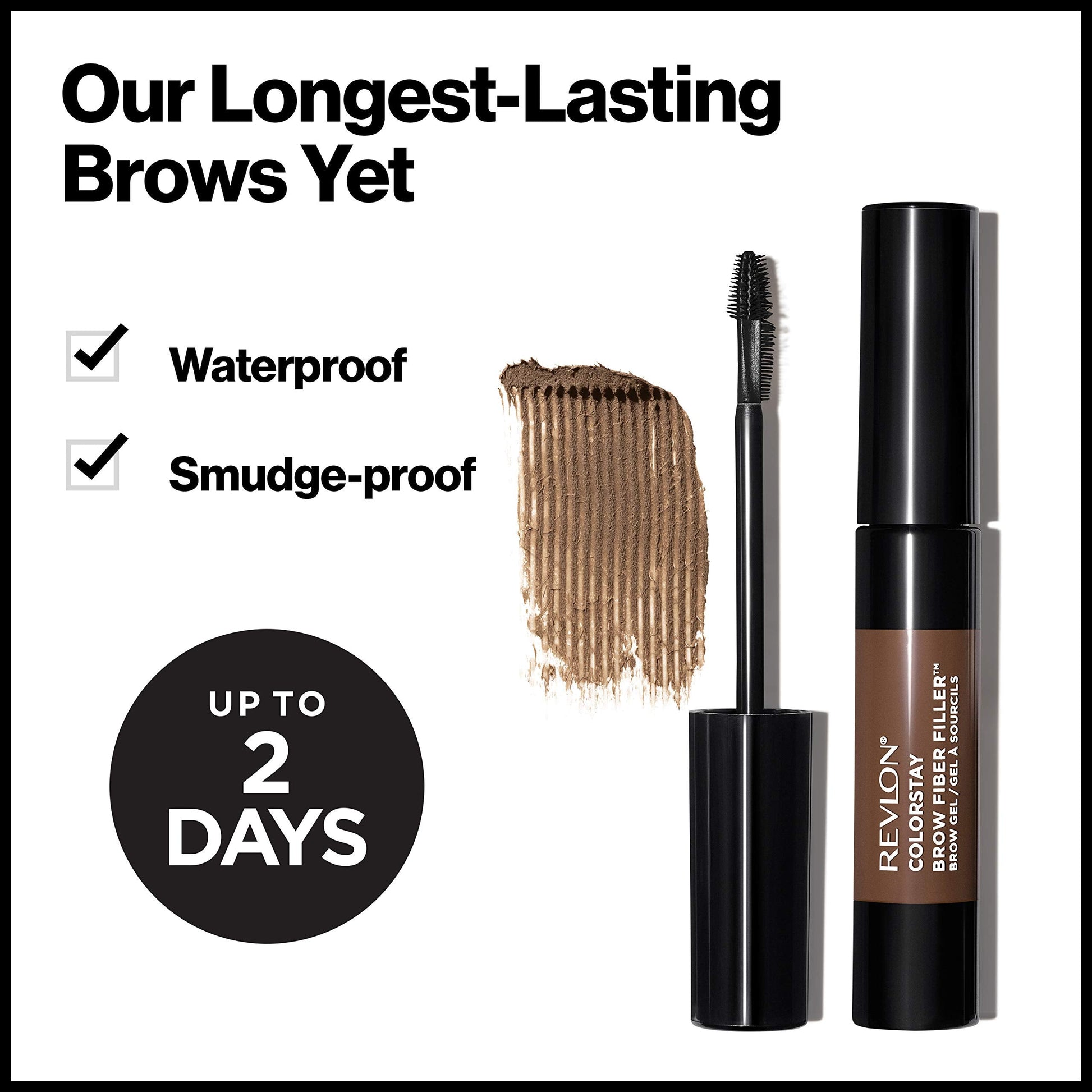 Buy now Revlon Color Stay Brow Fiber Filler, Long-wearing Volumizing Waterproof Eyebrow Gel, 301 0.23 fl. Oz, Blonde at indiglob india