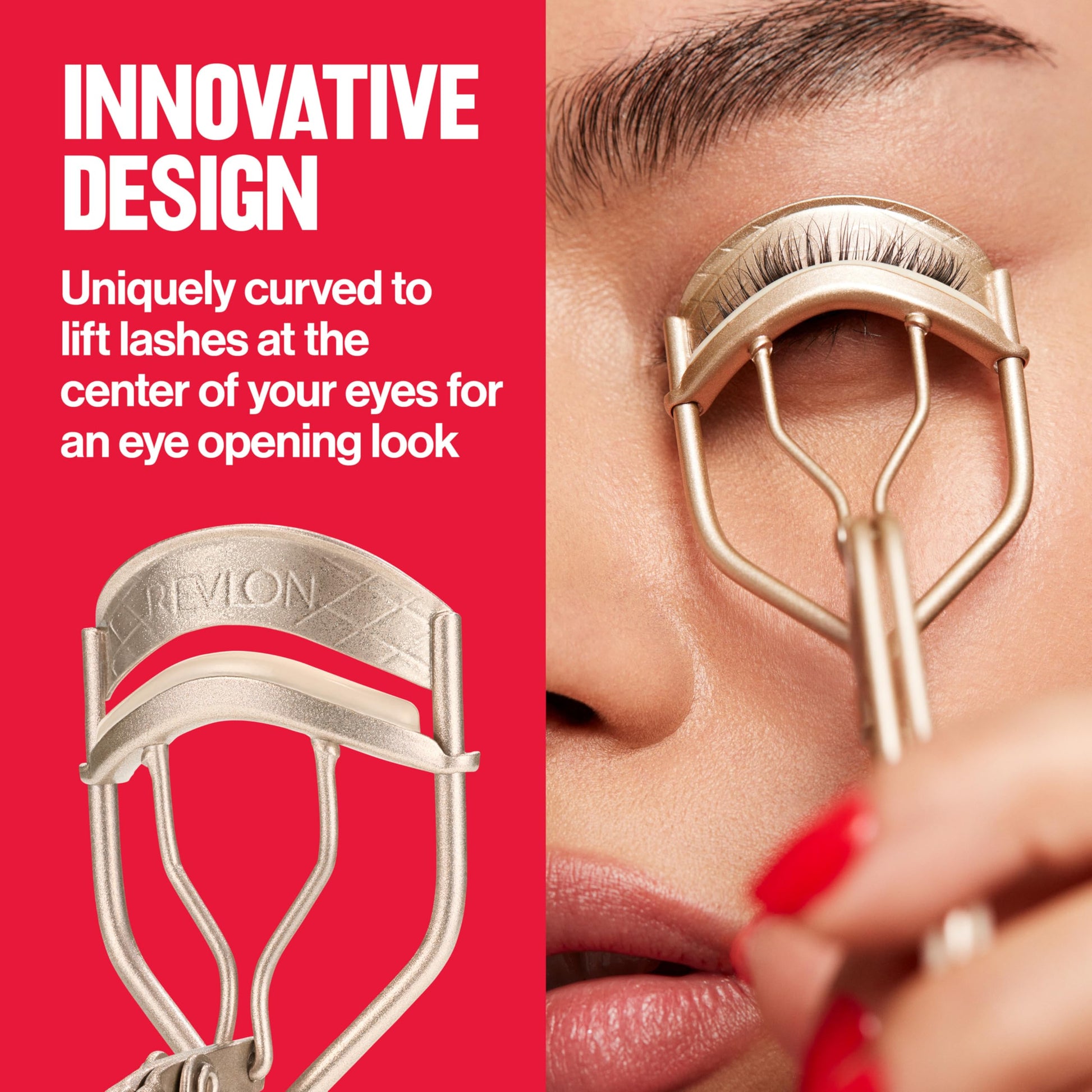 Buy now Revlon Designer Series Lash Curler, Eyelash Lift for an Eye Opening Look, with Finger Grips for a Non Slip Grip, Easy to Use, 1 Count at indiglob india