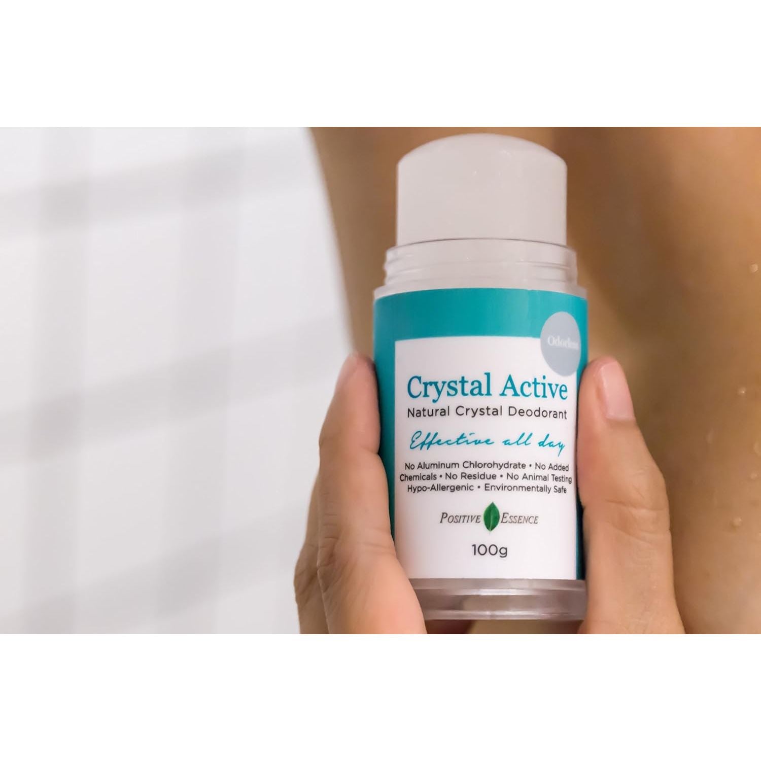 Buy now Thai Crystal Deodorant Stone, Crystal Active, 100% Natural, Long Lasting, Single Ingredient, No Aluminum Chlorohydrate or Chemicals, Unscented, Underarmed Deodorant for Women & Men, 60g (2 Pack) at indiglob india