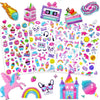 3D Puffy Stickers for Kids Resuable Sticker for Toddler, Boys, Girls 4 Sheets - Mother Child Animals, Dogs, Cats, Elephant, Giraffe, Monkey, Sheep, Panda, Koala, Rabbit (Zoo) - Trendy