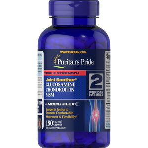 Buy now Puritan's Pride Glucosamine Chondroitin MSM Tablets, 2 Per Day Formula at indiglob india