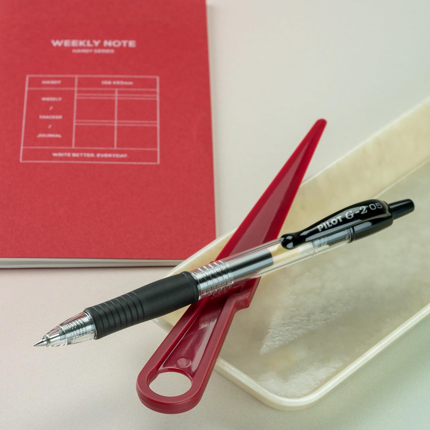 Buy now Pilot G2 Premium Gel Roller Pens, Extra Fine Point 0.5 mm, Gel Pens Black Ink, Pack of 12 - Ideal for School, Journaling & Office Writing at indiglob india