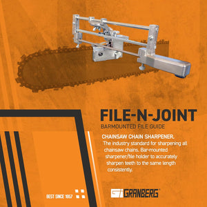 Buy now Granberg Chainsaw Sharpener, G106B - Easy File-N-Joint Bar Mounted Guide System - Premium Chain Saw Blade Teeth Grinder Sharpening Tool Set - Portable Filing Hand Attachment Kit (Files Not Included) at indiglob india