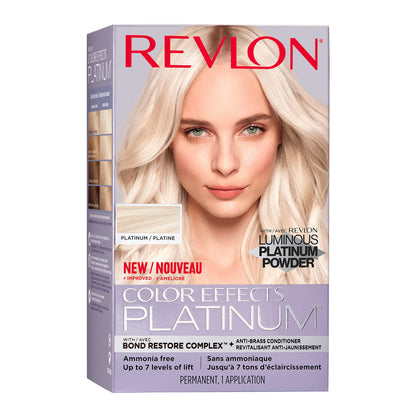Buy now Revlon Color Effects Permanent Highlighting Kit, Ammonia & Paraben Free Hair Dye, 60 Platinum, 8 Oz (Pack of 1) at indiglob india