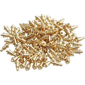 Buy now Yibuy 100 Piece Gold Plated PCB Probes Pattern die Part Pin Pogo Pin 1mm Pin at indiglob india