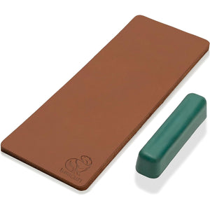 Buy now BeaverCraft Stropping Leather Strop for Knife Sharpening Strop LS2P1 - Knife Stropping Kit 3 x 8 IN - Knives Sharpener with Honing Strop Polishing Compound Set - Double Sided at indiglob india