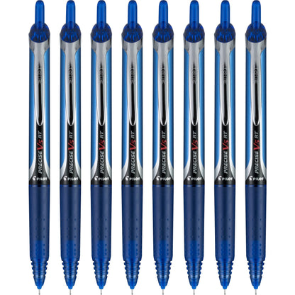 Buy now Pilot Precise V5 RT Refillable & Retractable Rollerball Pens, Extra Fine Point Pens 0.5 mm, Blue, Pack of 8 - Ideal for School, Journaling & Office Writing at indiglob india