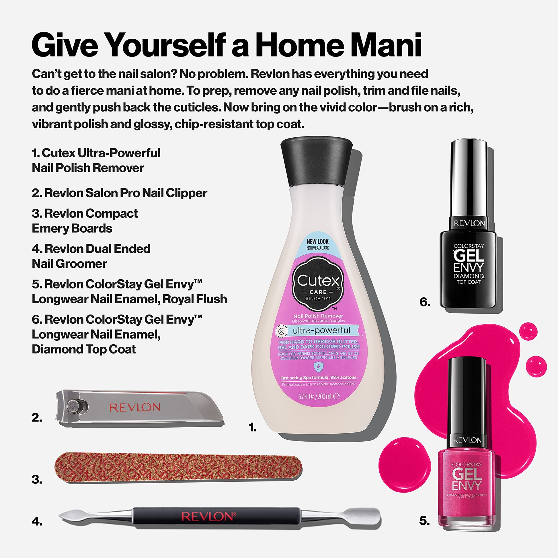 Buy now Revlon ColorStay Gel Envy Longwear Nail Enamel, Chip Resistant Diamond Top Coat Nail Polish with Shine, 0.4 fl oz at indiglob india