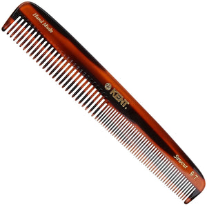 Buy now Kent 9T Tortoiseshell Fine Tooth and Wide Tooth Comb - Large Handmade and Saw-Cut Fine Hair Dressing Comb - Wet Hair Detangler Combs for Women and Durable Grooming Made in England at indiglob india