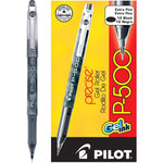 Buy now Pilot, Precise P-500 Gel Ink Rolling Ball Stick Pens, Marbled Barrel, Extra Fine Point 0.5 mm, Blue, Pack of 12 Black at indiglob india