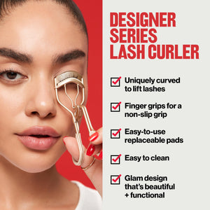 Buy now Revlon Designer Series Lash Curler, Eyelash Lift for an Eye Opening Look, with Finger Grips for a Non Slip Grip, Easy to Use, 1 Count at indiglob india