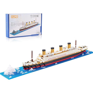 Buy now Micro Mini Blocks Building Set Architecture Titanic Cruise Ship Modle Kit, a DIY Mini Bricks for Adults and Toys Presents for Kids 1872 PCS at indiglob india