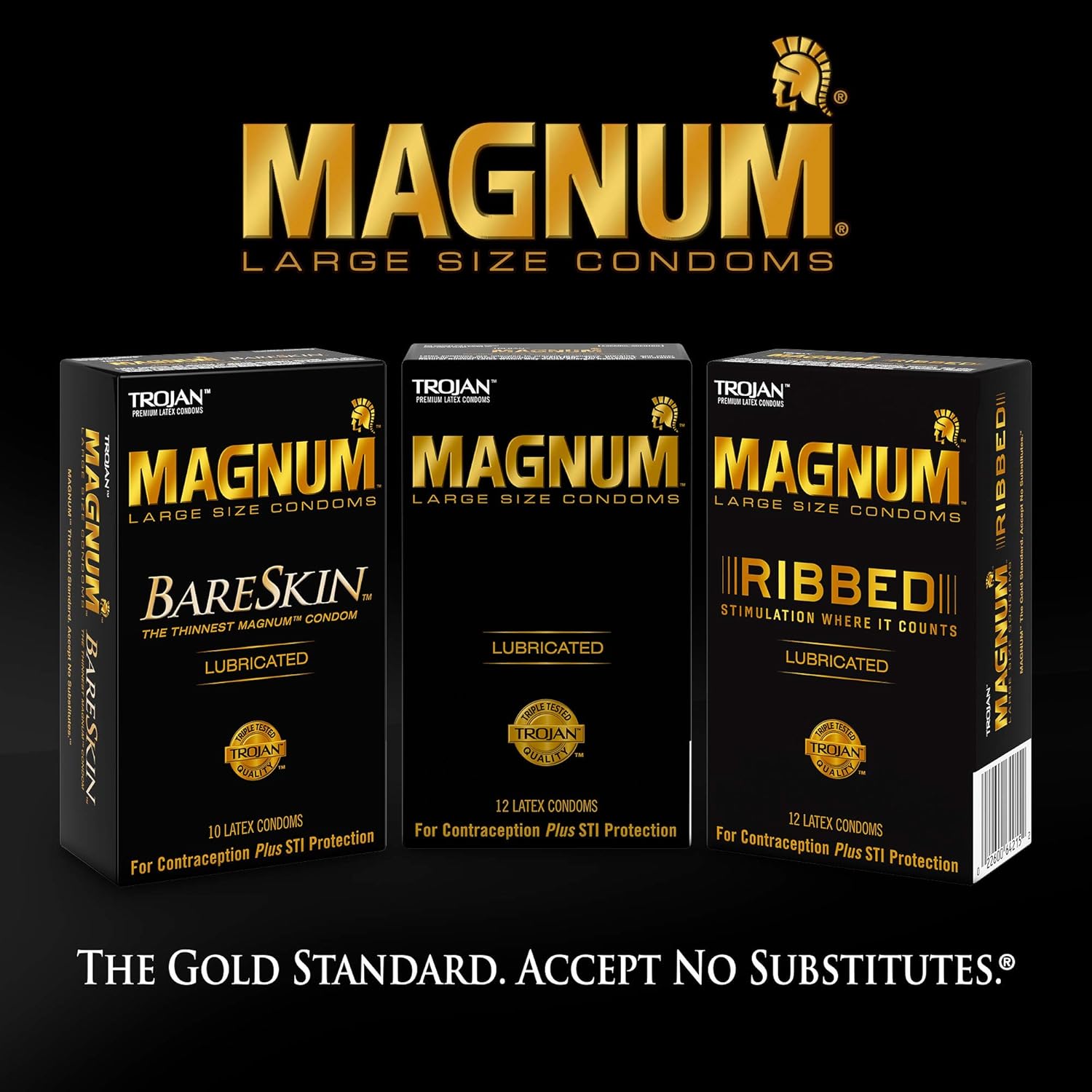 Buy now Trojan Magnum Thin Large Size Lubricated Condoms - 12 Count (Pack of 1) at indiglob india