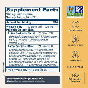 Buy now Renew Life Women's Probiotic Capsules, 50 Billion CFU Guaranteed, Supports pH Balance, Vaginal, Urinary, Digestive and Immune Health(2), L. Rhamnosus GG, Dairy, Soy and Gluten-Free, 30 Count at indiglob india