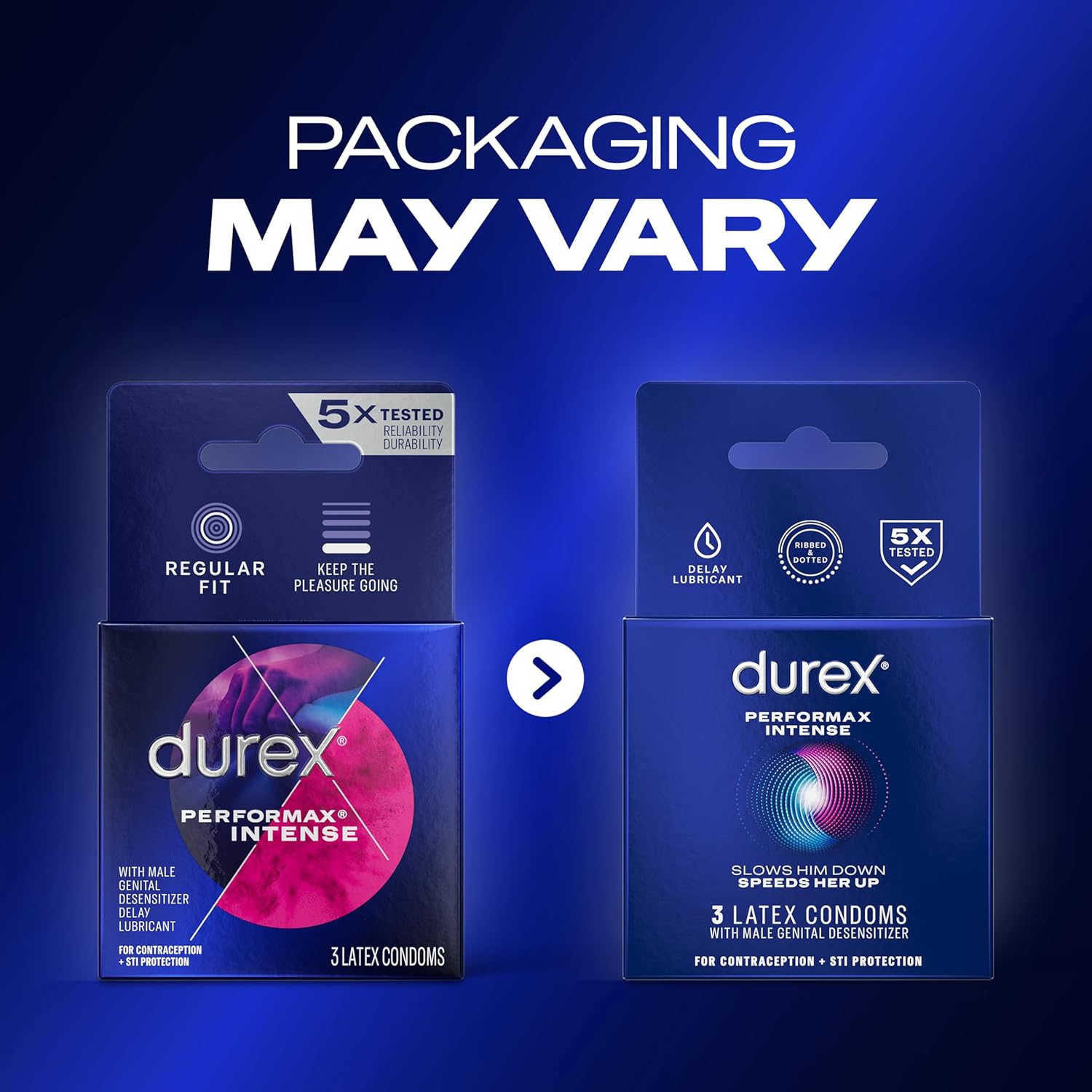 Buy now Durex Performax Intense Condom, 3 Count at indiglob india