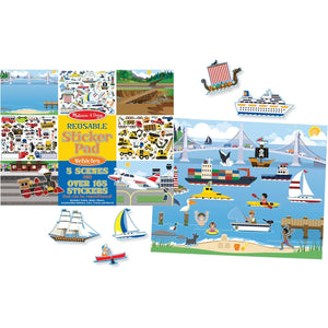 Buy now Melissa & Doug Reusable Sticker Pad: Vehicles - 165+ Reusable Stickers - FSC Certified at indiglob india