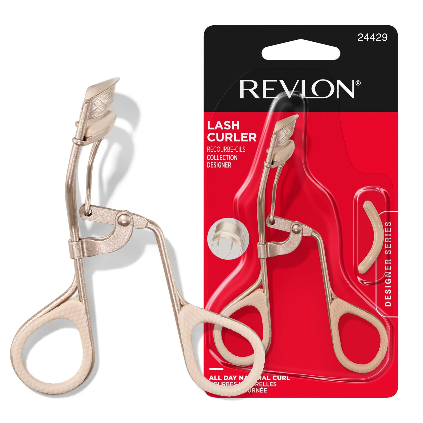 Buy now Revlon Designer Series Lash Curler, Eyelash Lift for an Eye Opening Look, with Finger Grips for a Non Slip Grip, Easy to Use, 1 Count at indiglob india