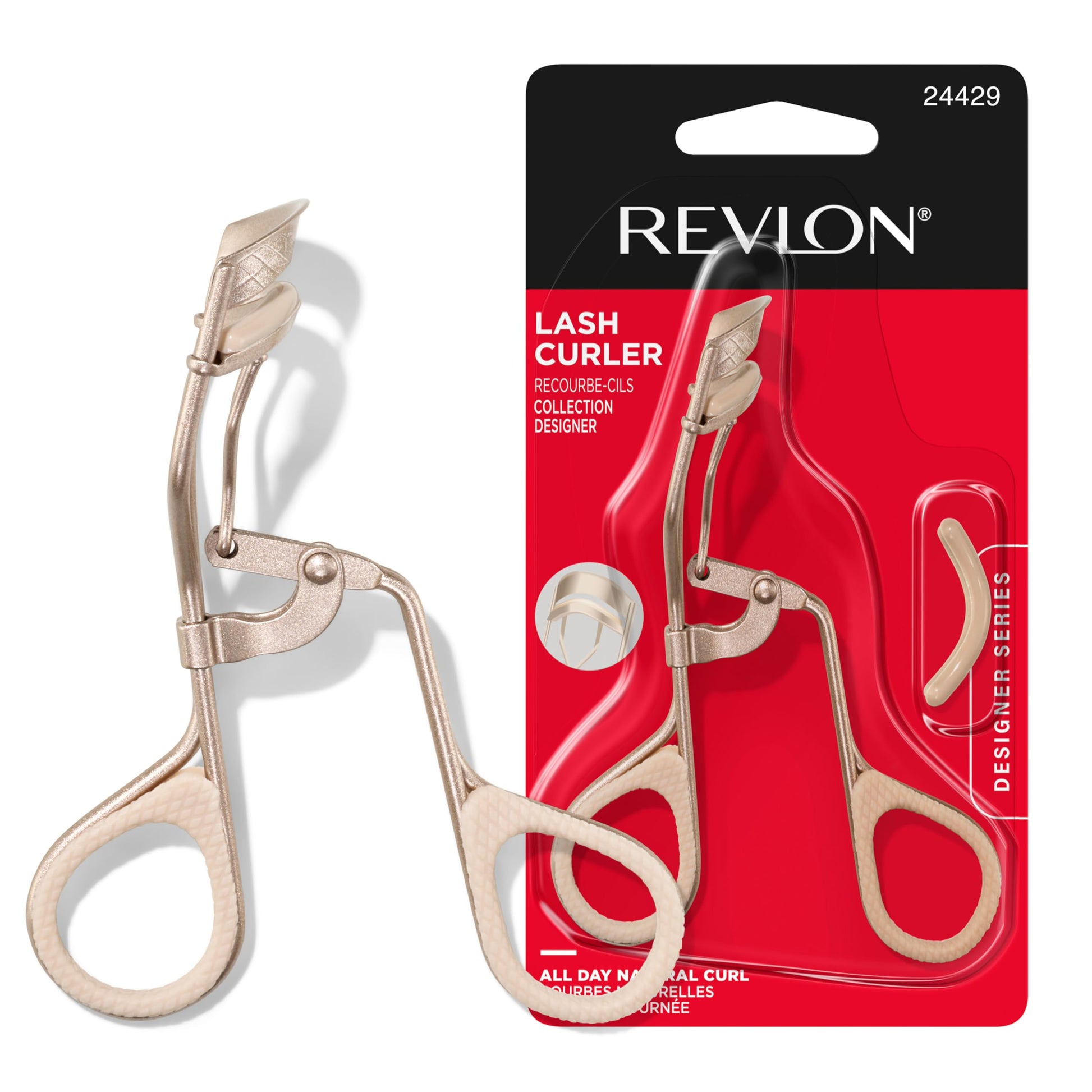 Buy now Revlon Designer Series Lash Curler, Eyelash Lift for an Eye Opening Look, with Finger Grips for a Non Slip Grip, Easy to Use, 1 Count at indiglob india